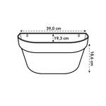 loft urban wandampel 40cm anthrazit